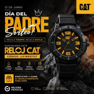 🎉 ¡SORTEO DÍA DEL PADRE! 🎉
En @relojes_mendoza Mendoza queremos celebrar a papá con un reloj increíble 🔥⌚
✨ Participá por este espectacular CAT modelo LY16021137 ✨
✔️ Resistencia al agua 100M
✔️ Diseño deportivo y moderno
✔️ Correa de silicona súper cómoda
✔️ Caja resistente y duradera
📅 Sorteamos el 19 de junio
¿Cómo participar? 👇
❤️ Dale like a esta publicación
💬 Comentá etiquetando a papá o a quien se lo regalarías (mientras mas comentes mas chances tenes de ganar😉)
📲 Compartí esta publicación en tus historias
🎁 ¡El regalo perfecto para el Día del Padre puede ser tuyo!
🍀 Mucha suerte a todos 🍀
#Sorteo #DiaDelPadre #CATWatches #Relojes #RelojesMendoza Giveaway Estil