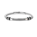 BORSARI PULSERA ACERO ORO 18kts.