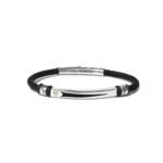 BORSARI PULSERA ACERO POLIESTER ORO 18kts.