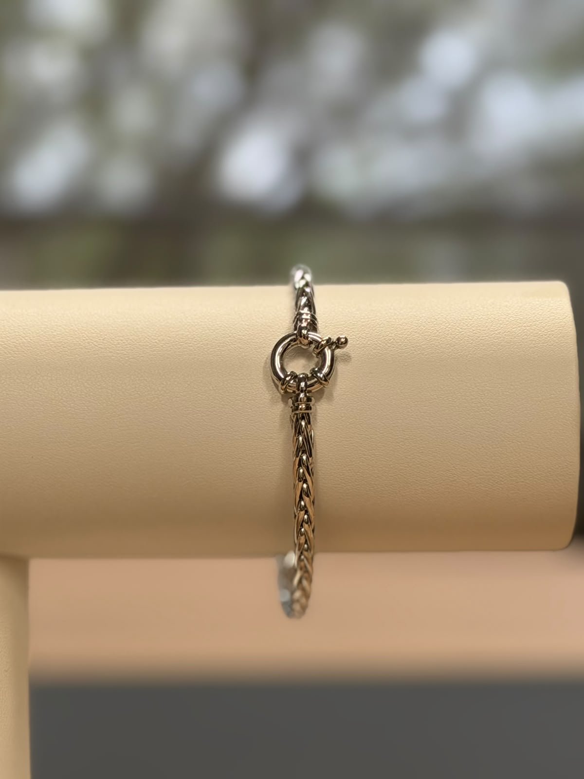 29 Pulsera oro blanco italiano 20cm 9,7 gramos - Imagen 1