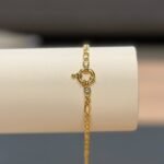 Pulsera oro combinado italiano 20 cm 5,1 gramos