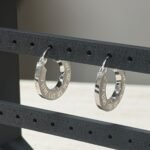 Aros oro blanco italiano 2,6 gramos